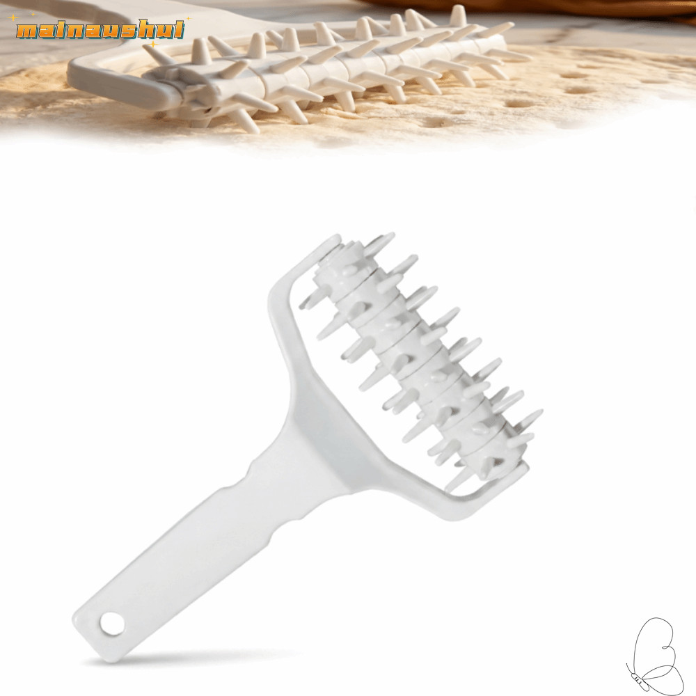 MAINAUSHUI Dough Docker Roller, Hole Puncher ป้องกันพุพองพิซซ่า Dough Docker, Professional มือถือประ