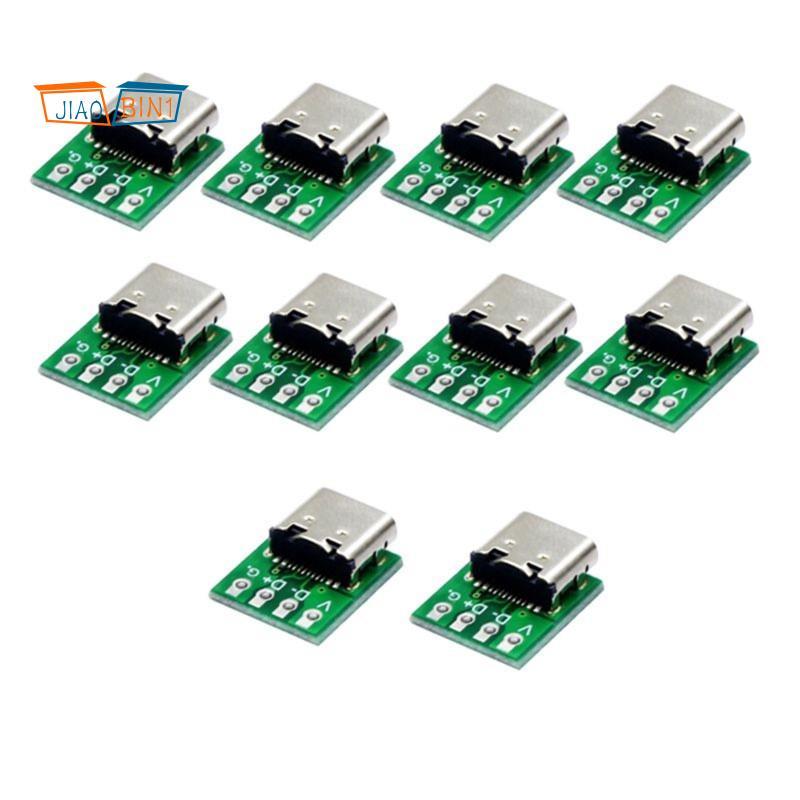 10PCS USB 3.1 Type-C 16 Pin Test Breakout Board USB 3.1 Type C Connector 16 Pin Test สําหรับข้อมูลสา