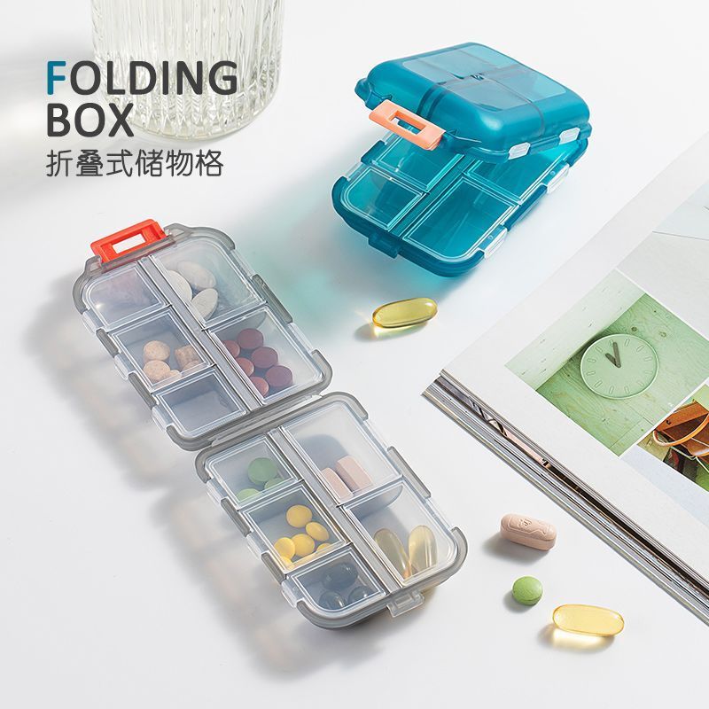 便携式盒一日三餐随身品分装盒一周七& 天吃提醒盒大容分器Portable Box, Three Meals A Day, Portable Item Packaging And Storage Box