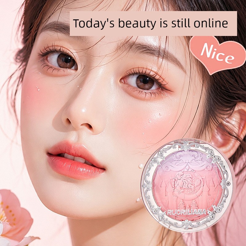 ปัดแก้มบลัชออน odbo บลัชออน Lolina Running Princess Gradient Blush Powder488881