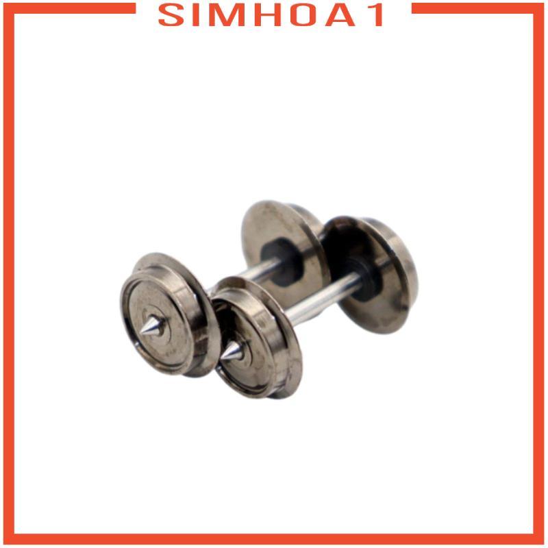 [Simhoa1] กลิ้งได้ได้อย่างง่ายดาย HO Scale ล้อรถไฟ NMRA มาตรฐาน HO Scale ล้อโลหะสําหรับติดตามเปลี่ยน
