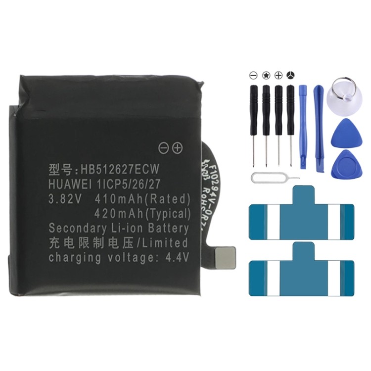 420mAh สําหรับ Huawei Watch GT FTN-B19 Li-Polymer แบตเตอรี่ทดแทน