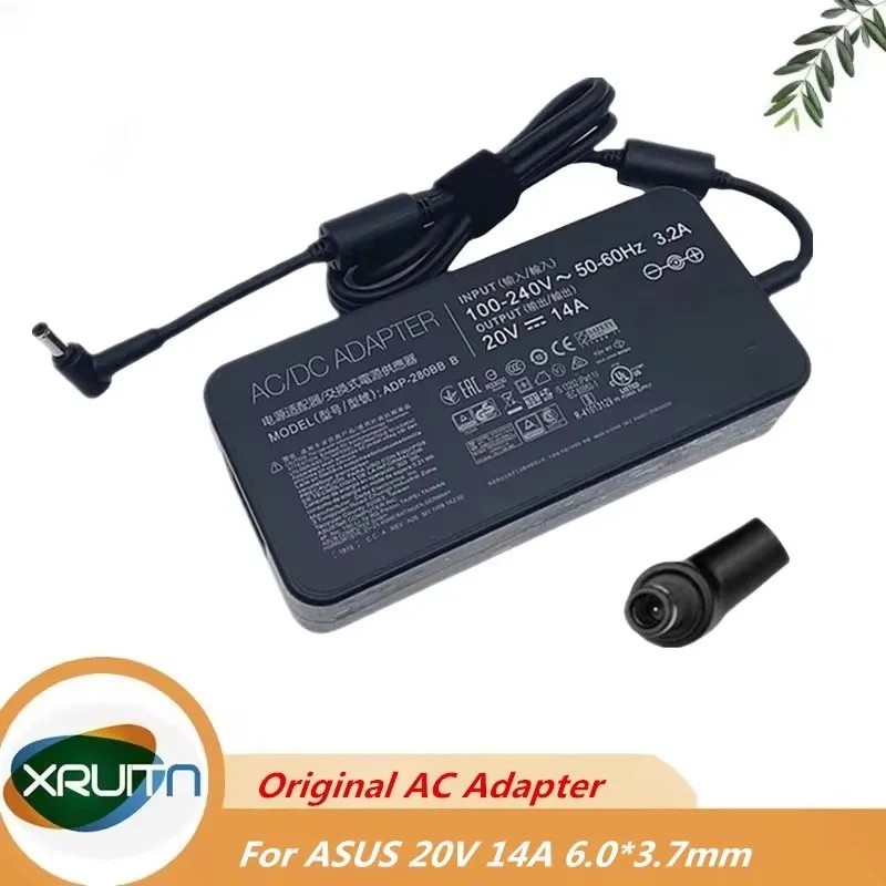 Original AC Adapter Charger สําหรับ ASUS 20V 14A 280W 6.0x3.7 มม.ADP-280EB B ADP-280EB F A22-280P1A 
