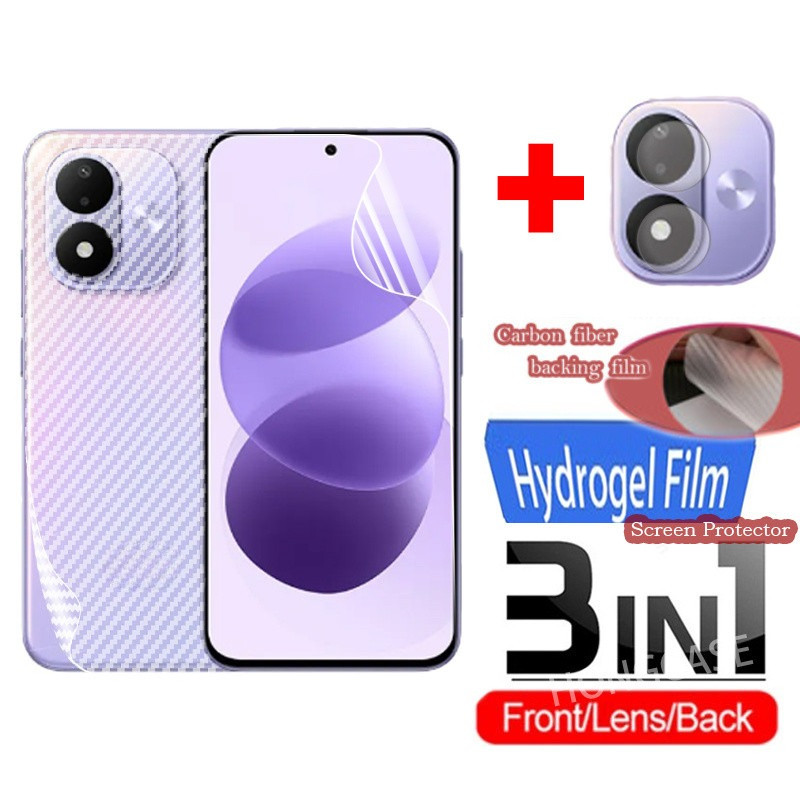 ฟิล์มกันรอยหน้าจอ 3in1 สําหรับ ﻿Redmi Note 17 Pro Max Pro+ Plus Promax Note17 Note17Pro 4G 5G 2026 ฟิล์มเลนส์ด้านหลังด้านหน้าไม่กระจกนิรภัยคลุมทั้งหมดป้องกันHydrogel