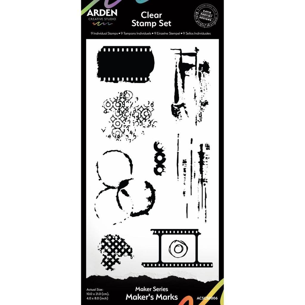 Arden Creative Studio Maker Series Makers Marks ชุดแสตมป์ 4x8 นิ้ว
