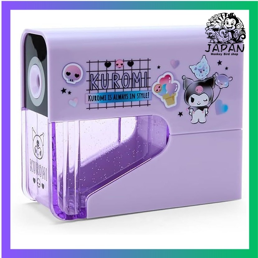 Sanrio (SANRIO) Sanrio Electric Sharpener Kuromi Kuromi-chan Kuromi 5 x 12.5 x 10.6cm Kids Learning 