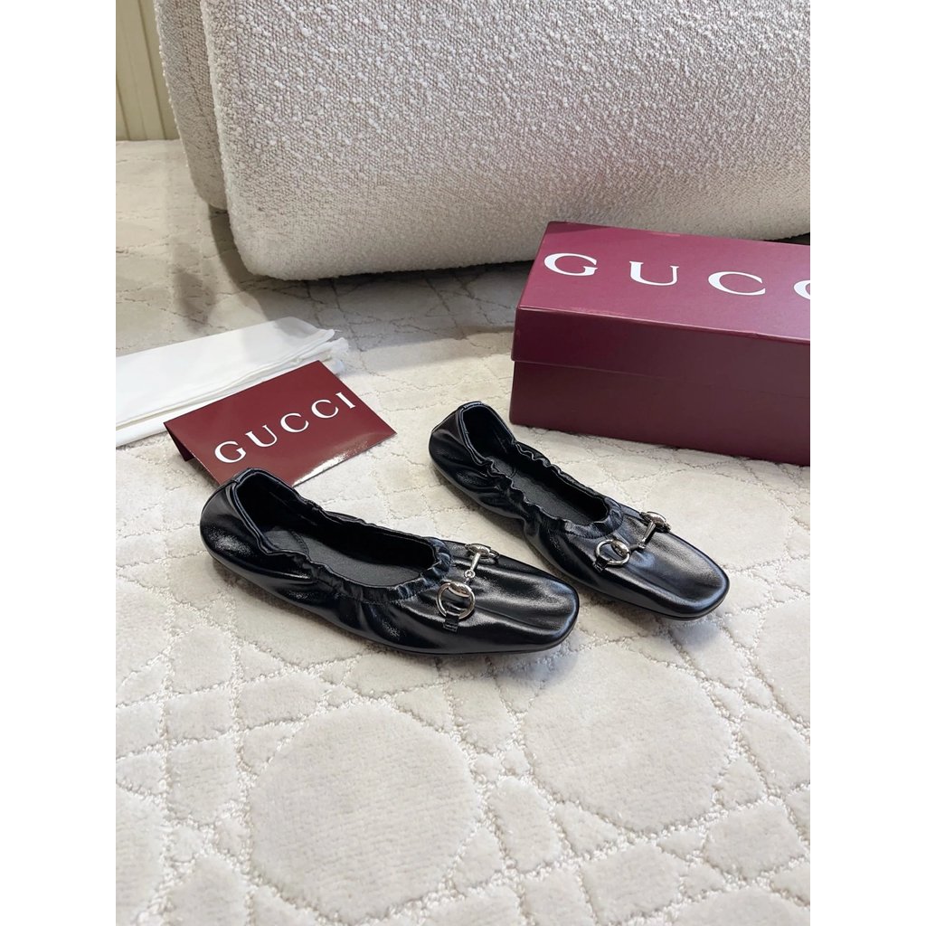 2026.21-Gucci Horsebit Ballet Flat Shoes Egg Roll Shoes/Flat Shoes Size Number 35-39 (40.41.42 Custo