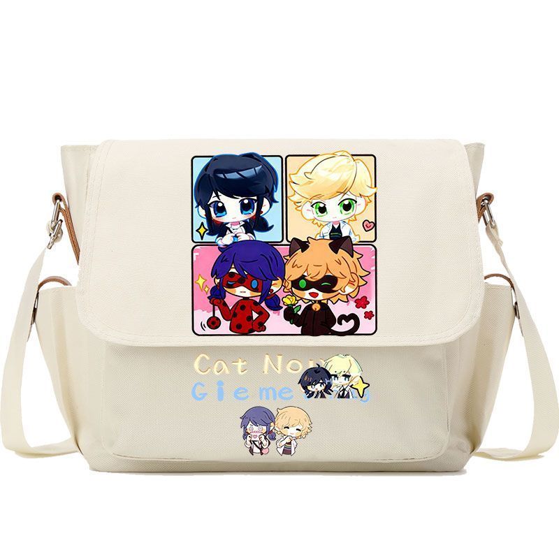 Ladybug Ladybug Merchanise Marina Ladybug Fan กระเป๋าผ้าใบสองมิติกระเป๋าสะพาย Messenger