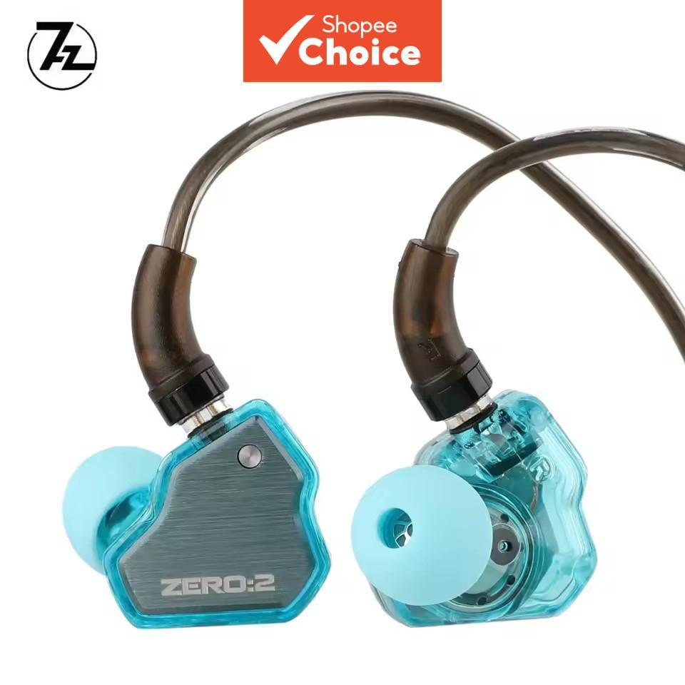 7Hz X Crinacle Zero 2 หูฟัง 10 มม.แบบไดนามิก zero2 แบบมีสาย HiFi IEM หูฟังสําหรับเล่นเกม OFC สายสัญญ
