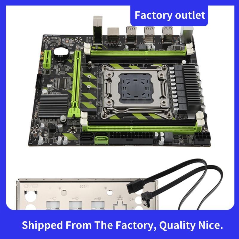 X79G เมนบอร์ด + สาย SATA + Bezel LGA2011 4XDDR3 RECC ช่อง M.2 NVME PCI-E X16 6XUSB2.0 SATA3.0 Server