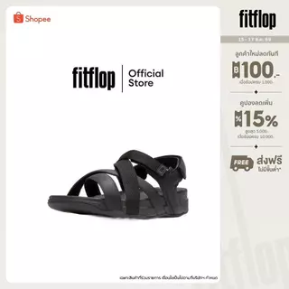 FITFLOP ADONIS ADJ.L/WEBBING B/STRAP รองเท้าแตะแบบรัดส้นผู้ชาย รุ่น A0A-090 สี BLACK