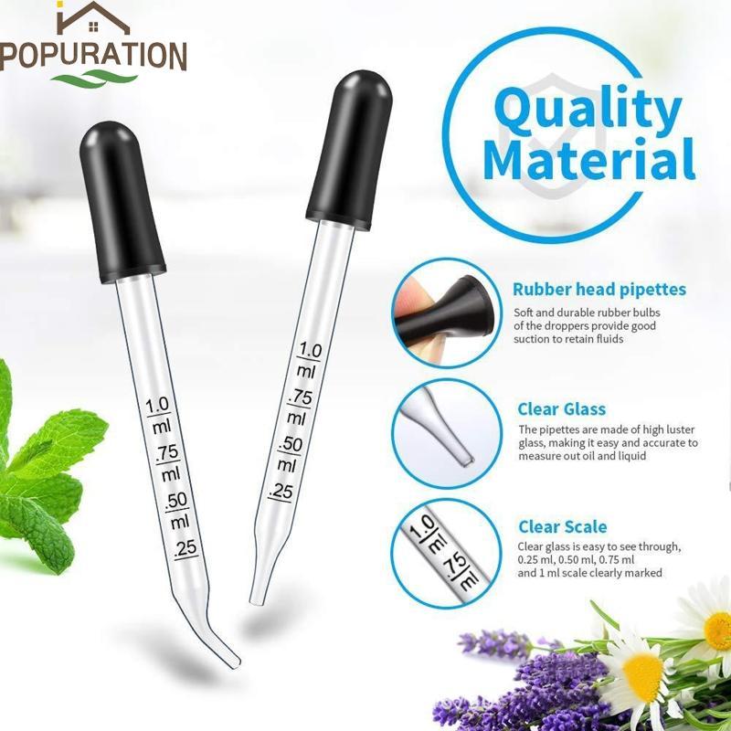 POP Dropper Glass Liquid Droppeer Striaght-Tip หลอดหยดเฉียง