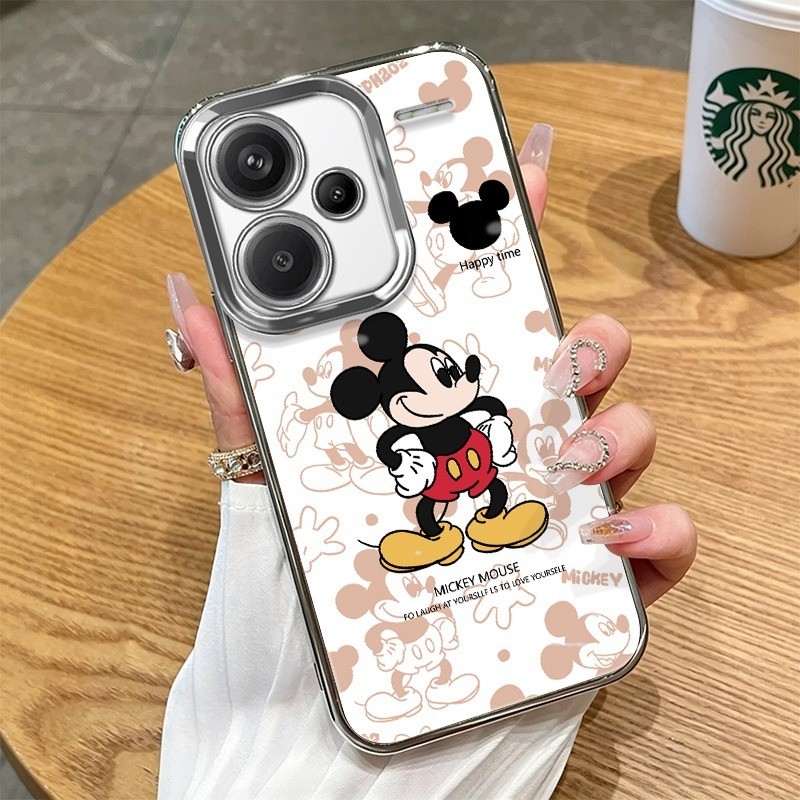 Imura สําหรับ Redmi 12 5G Epic Mickey การ์ตูนกรณีรอบ 4 มุม Anti-Fall ฝาครอบกันชนเคสโทรศัพท์