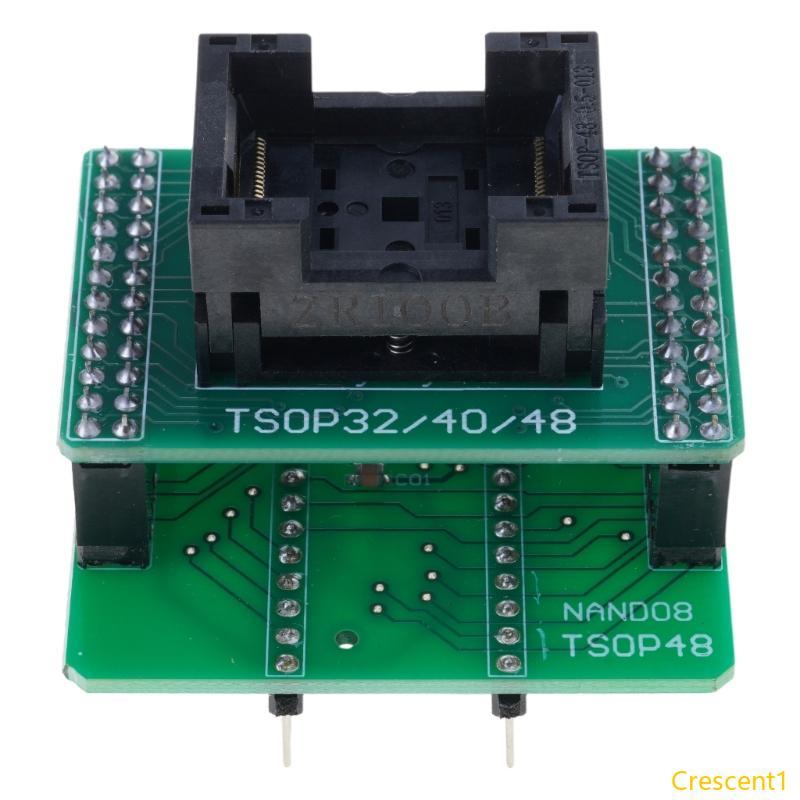 Crescent1 Durability TSOP48 อะแดปเตอร์สําหรับ TL866II Plus การเขียนโปรแกรมการทดสอบที่เชื่อถือได้