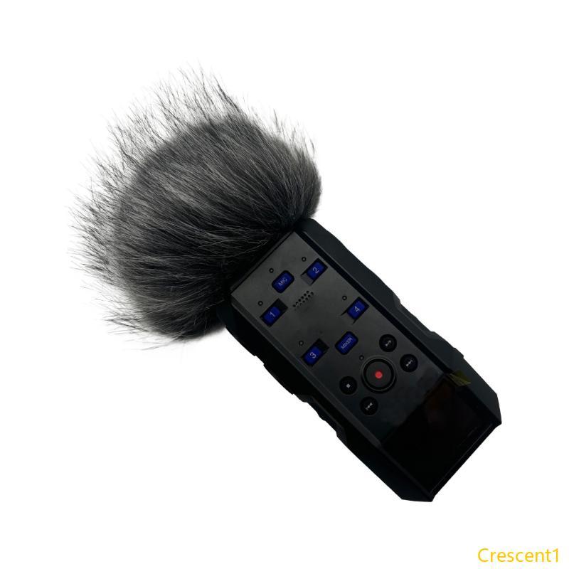 Crescent1 เปลี่ยนกระจกสําหรับ ZOOM H6 Essential ไมโครโฟนกระจกน้ําหนักเบาลม Muffs Windproof Sleeve Co