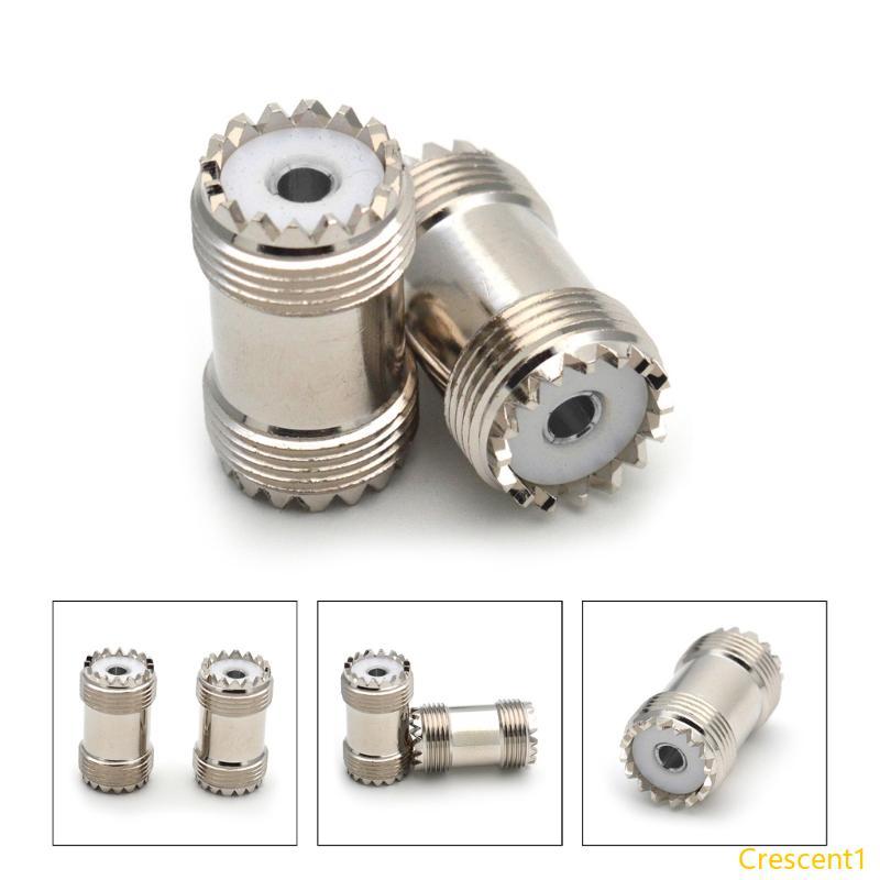 Crescent1 UHF RF Connector Kit Coaxial UHF หญิง UHF หญิง RF UHF วิทยุอะแดปเตอร์ชุดสําหรับเสาอากาศ LA