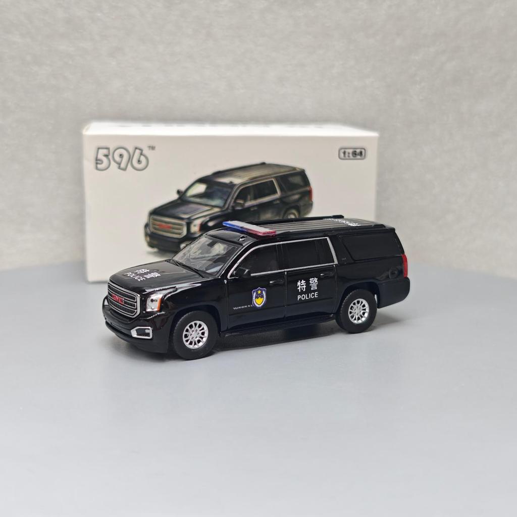 596 1: 64 GMC Yukon Yukon XL SWAT Edition Self-Modified DIY 151 SWAT รถรุ่นของขวัญ