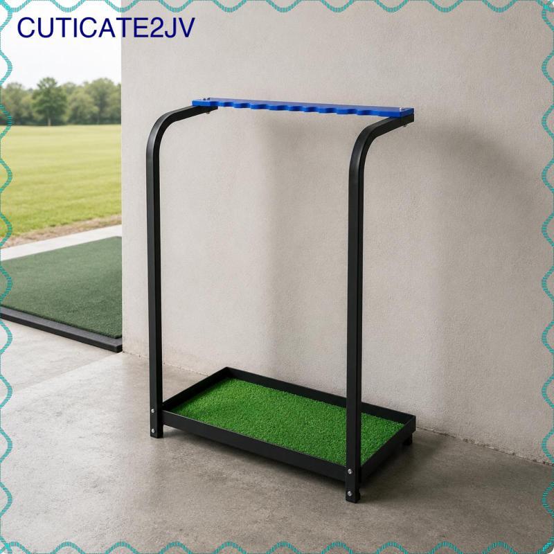 [cuticate2jv] 9-Slot Golf Club Storage Holder Organizer ติดตั้งง่าย Golf Club Rack กีฬา