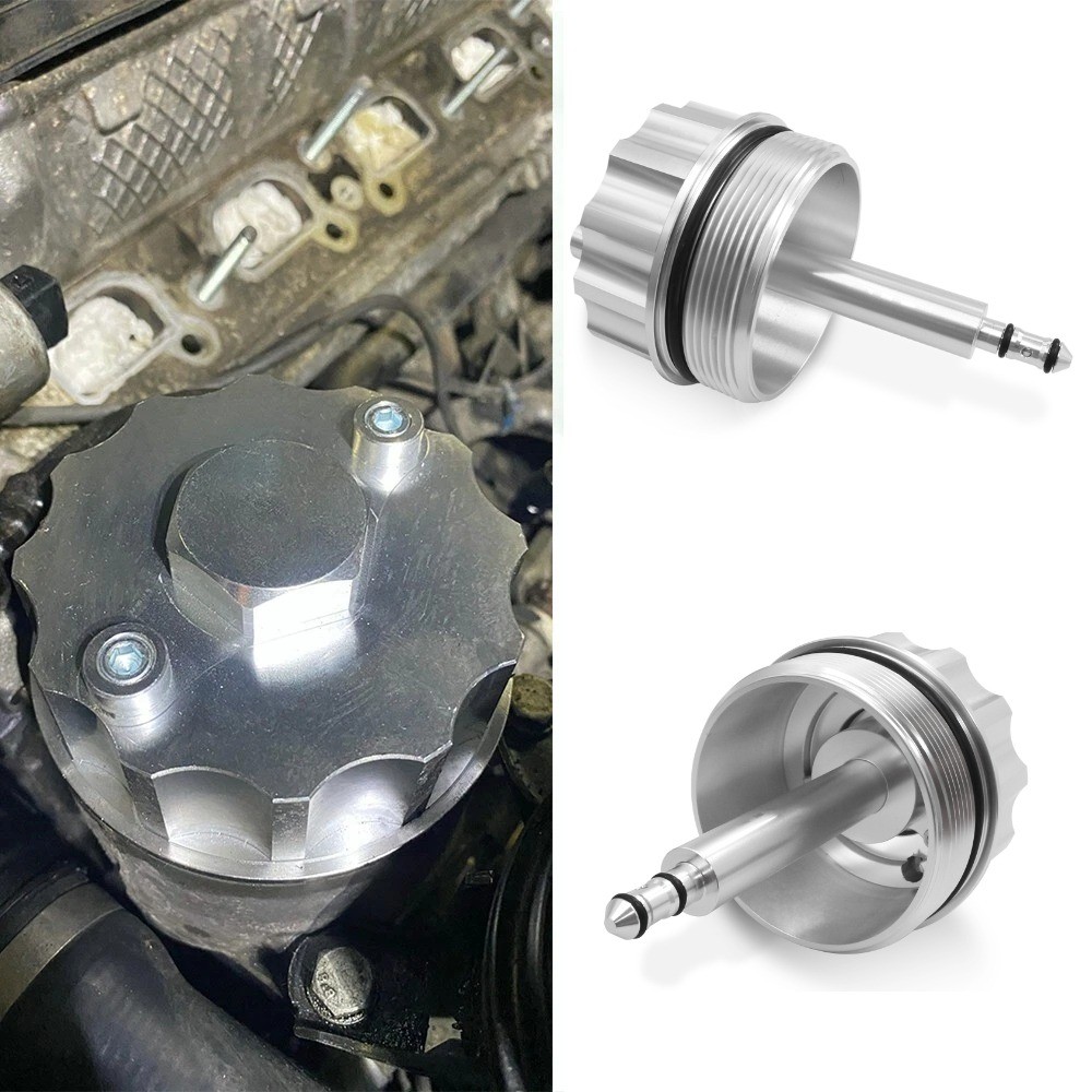 อลูมิเนียม Auto Racing Adapter ฝาครอบสําหรับกรองน้ํามัน 323 E36 323i/328i E39 523i/528i E46 328 1142