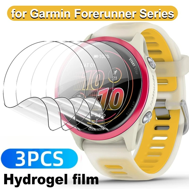 3PCS HD Soft Hydrogel Film Anti-Fingerprints Soft Film สําหรับผู้เบิกทาง Garmin 255 255M 265S 965 95