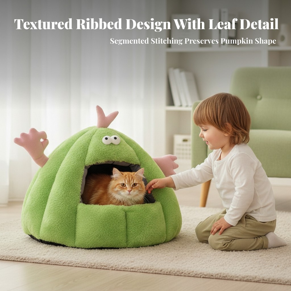Enclosed Cat Bed Cozy Cat Cave Bed เบาะอุ่นสําหรับแมว