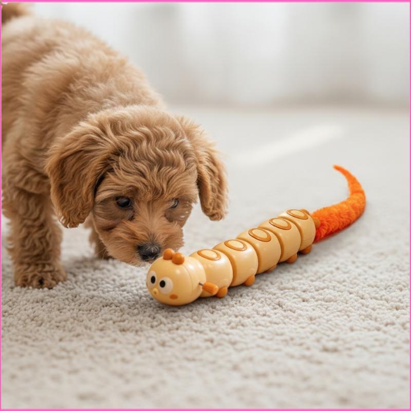 Luckyei ฤดูใบไม้ผลิโหลด Caterpillar Cat Wand Interactive ของเล่นยืดหยุ่นทนทานสําหรับแมวในร่มเล่นกิจก