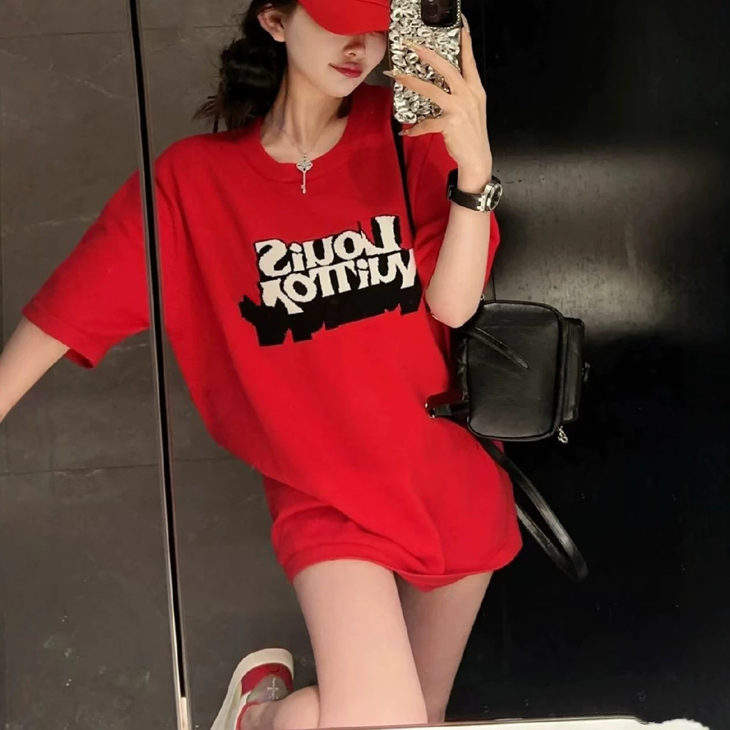 801D L1s-v Summer Peace Pigeon Letter Jacquard ถักแขนสั้นผู้ชายผู้หญิง