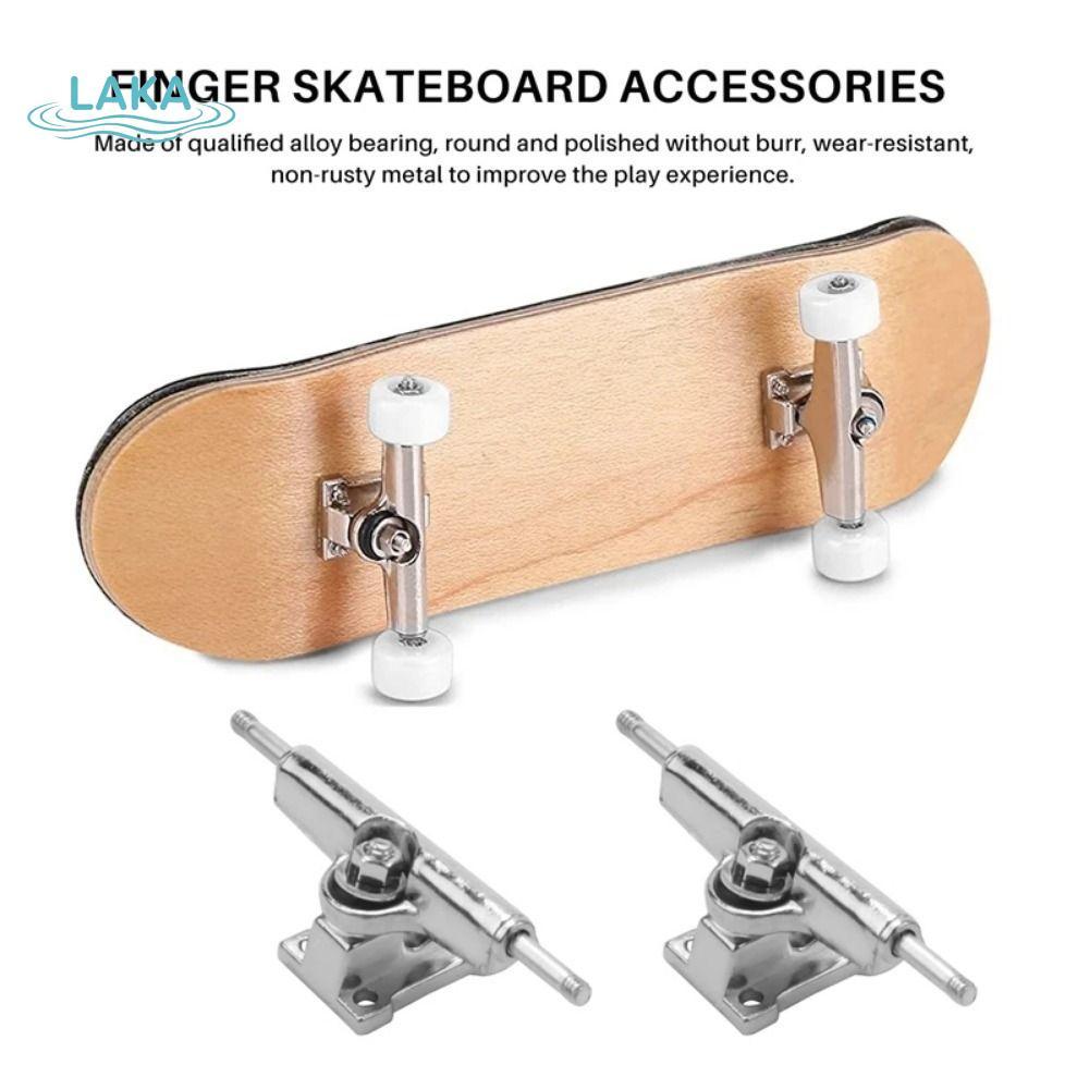 LAKAMLA 2 ชิ้นแบริ่ง Deck Brackets, พร้อมถั่วรุ่น Fingerboard รถบรรทุก, Mini Truck Bolts ของเล่นงานอ