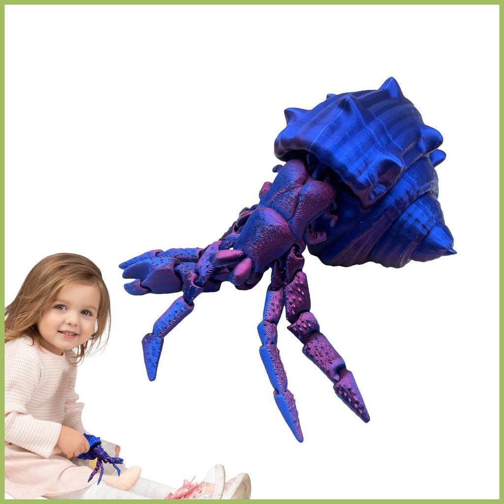 3d พิมพ์ Hermit Crab Fidget ของเล่น Hermit Crab ของเล่น Fidget Sensory ความเครียดบรรเทา Articulated 