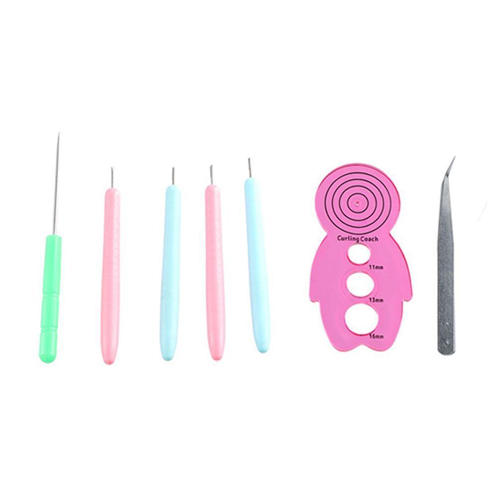 HUAXI 12PCS กระดาษ Quilling เครื่องมือ,กระดาษ Curling Multi ขนาด Quilling เข็มชุด,ปฏิบัติ Quilling S