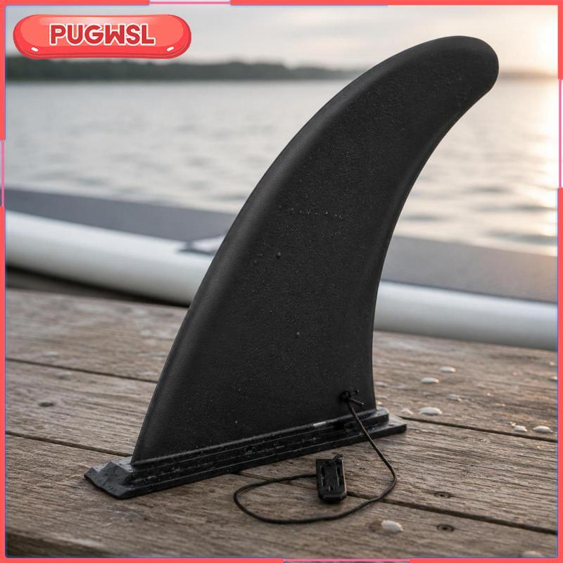 [pugwsl] SUP Paddle Board Fin สีดําที่ถอดออกได้ Paddle Board Fin น้ํากีฬาเกียร์ล็อคคลิป Streamlined