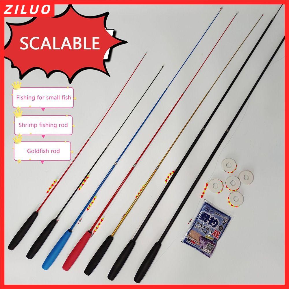 ZILUO ชุดเบ็ดตกปลา, เสาตกปลา Telescopic Fishing Rod ชุด, เด็กแก้ว Fibre Casting Rod Carbon Fibre Fee