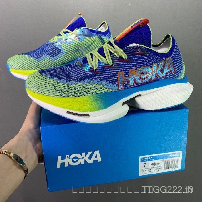 HOKA ONE ONE Cielo X1 รองเท้ากีฬาผู้ชายและผู้หญิง Hoka Cielo X1 รองเท้าวิ่ง 1147910ENN FGJA