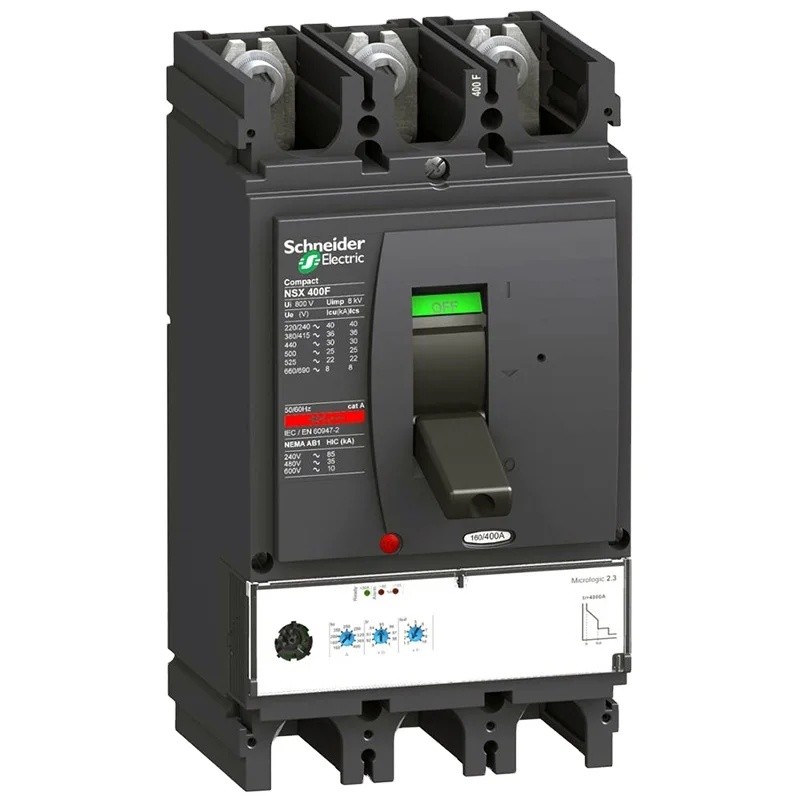JCAC Compact Circuit Breaker NSX400/630N Series NSX400N - Micrologic 2.3 - 400 a - 3 เสา 3d LV432693