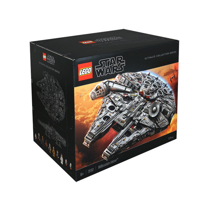 [] บล็อกตัวต่อ 75192 Star Wars ใหม่ Ultimate Millennium Falcon Flagship เด็กใส่ของเล่นเด็ก