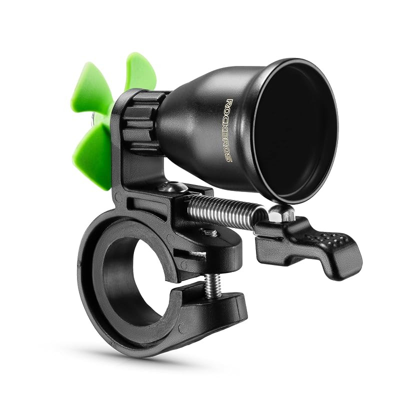 ROCKBROS Bicycle Bell 【With Windmill & Loud Sound at 80dB】 Fresh Sound, Made of Copper Alloy, Waterp