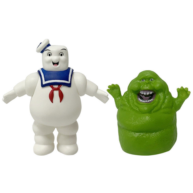 1 ชิ้น 9-13 เซนติเมตรใหม่ร้อนอะนิเมะ Ghostbusters รูป Marshmallow Ghost สีเขียว Ghost PVC ตัวเลขการก