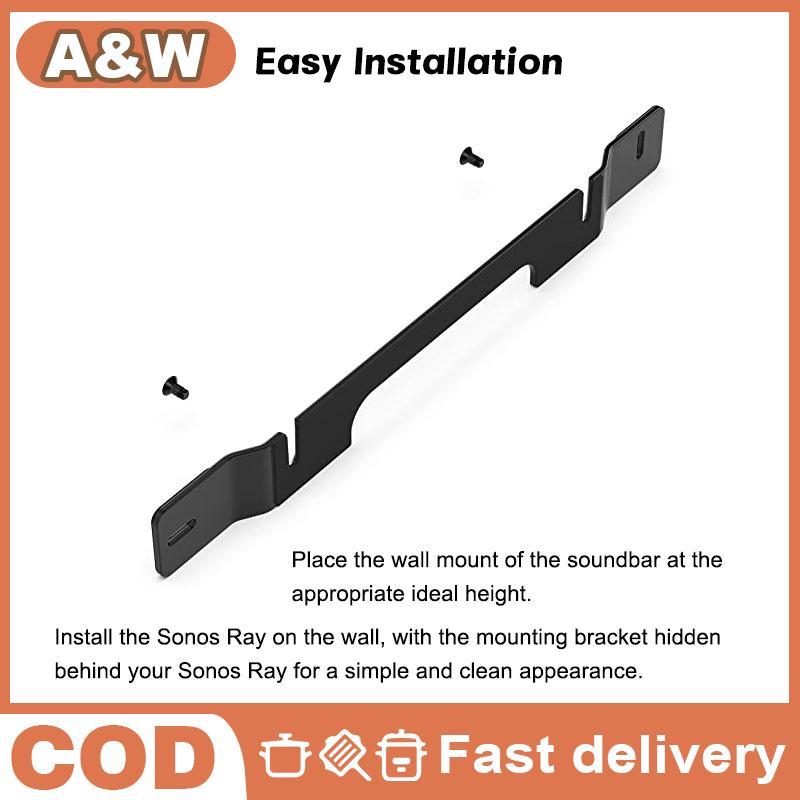 Soundbar Wall Mount Braet ลอยสไตล์ติดตั้ง Braet อุปกรณ์เสริมสําหรับ Sonos Ray Soundbar Mount Wall ภา