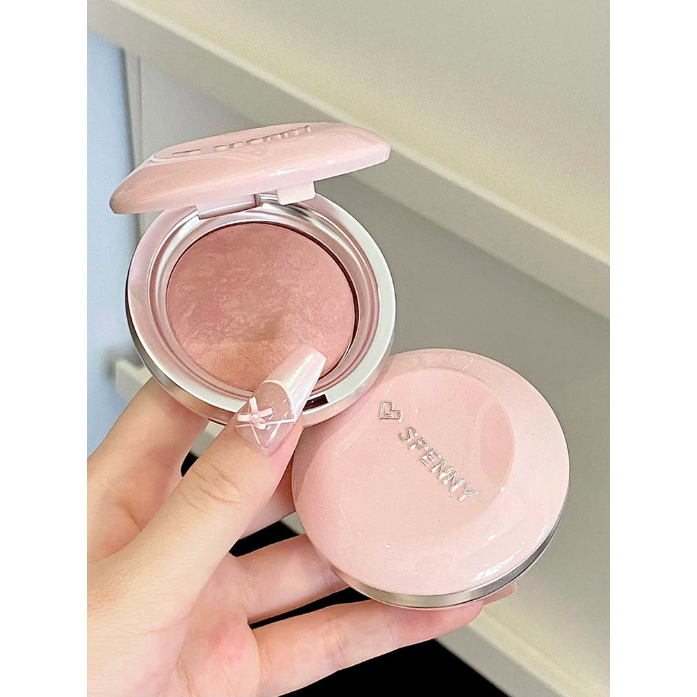 ขายร้อน spenny Spenny Spenny Baking Powder Blush 922 สีขยายสีแอปริคอทแต่งหน้าหดสี Sun Red Palette 20