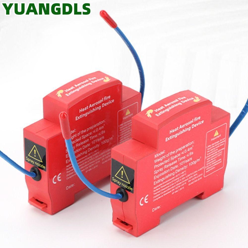 อุปกรณ์สารหน่วง YUANG, เครื่องดับเพลิงอัตโนมัติในครัวเรือน, การออกแบบแบบ Dual-line อุปกรณ์ดับเพลิงที่ไม่ใช่มลภาวะสําหรับกล่องกระจาย/ช่องเครื่องยนต์ตู้