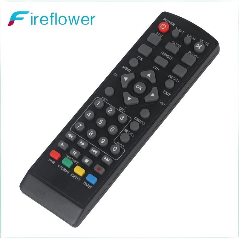 Fireflower รีโมทคอนโทรลเหมาะสําหรับ DVB-T2 สําหรับสมาร์ทโทรทัศน์ STB HDTV สําหรับสมาร์ทชุดกล่องด้านบนความละเอียดสูงรีโมทคอนโทรลดิจิตอล Nice