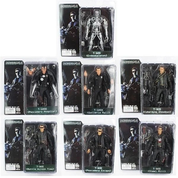 NECA Terminator Series-T800 Arnnold Schwarzinger Skeleton 23cm Joint Movable Model