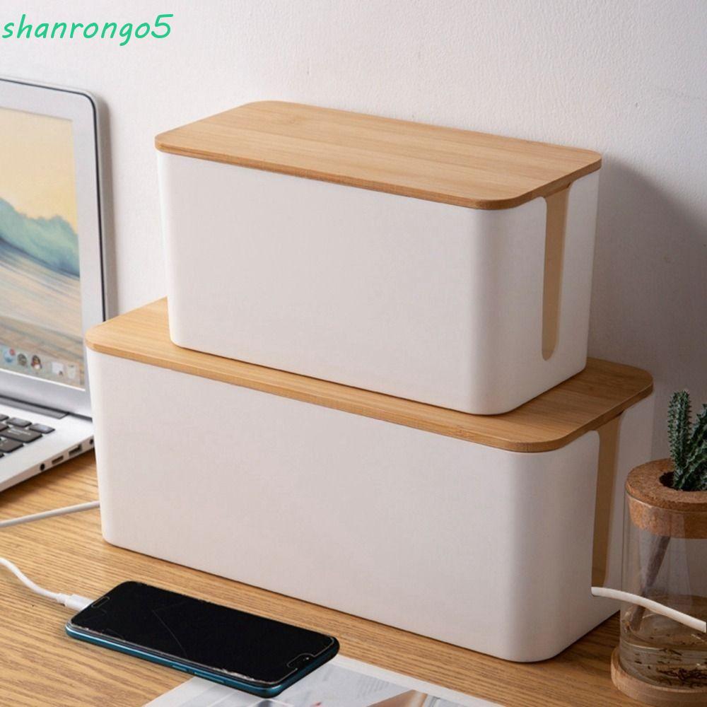 ZONAL เคสลวดสีดําสะดวก Charger Socket Organizer Desktop Cable Finishing Hidden White Power Strip Cas