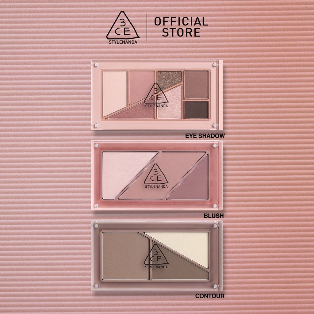 3CE LAYER-IT-ALL Palette ( Eye Shadow, Blush, Contour) พาเลตตา อายแชโดว์ บลัช คอนทัวร์ พาเลต 7.5g - 