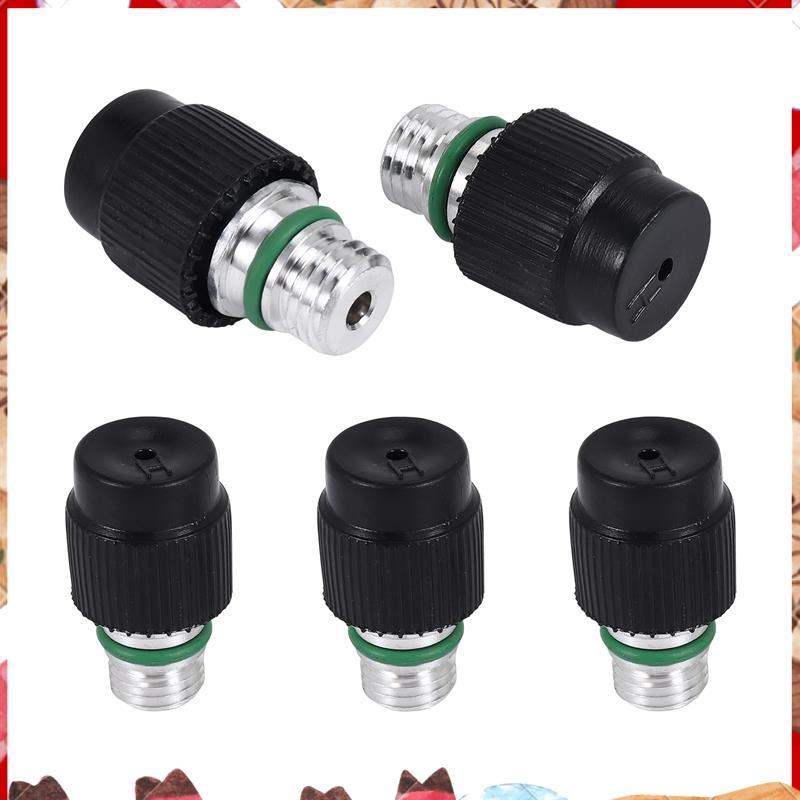 (5 นับ) M12x1.5 ชาย High Side A/C Charge Port Valve ประกอบด้วย Caps สําหรับ MT0105,800-955, 59946, 5