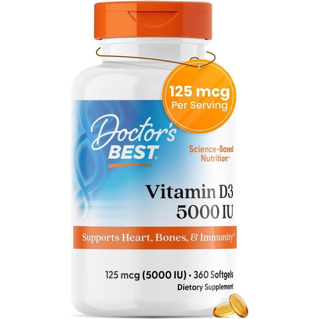DoctorsBESTVitaminD35000IUSoftgelsforMen&Women,360Softgels FX5L