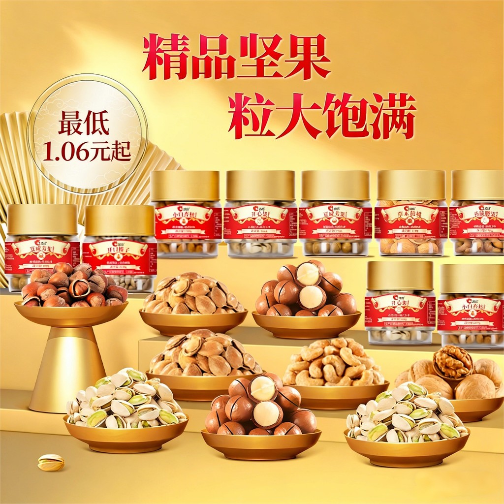 Chacha Special Nuts Pine Nuts เม็ดมะม่วงหิมพานต์ผิวสีม่วง Pistachio Torreya Walnuts Cashew Nuts Baan