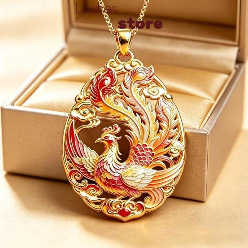 KTH สไตล์จีน Nine-tailed Fox เคลือบจี้สร้อยคอ Creative Mythology ออกแบบแฟชั่นเครื่องประดับสําหรับผู้