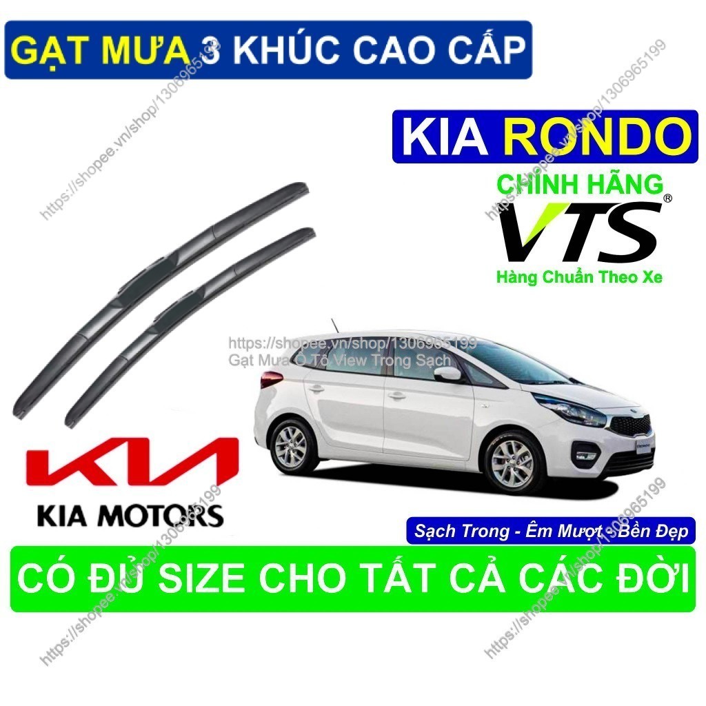 KIA RONDO 3-Segment Silicon Nano ที่ปัดน้ําฝน, คู่ 3-Segment Wipers สําหรับ KIA RONDO, KIA RONDO