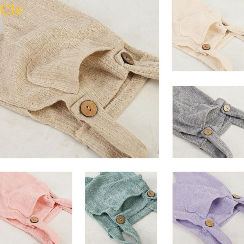 Cle ทารกแรกเกิด Photo Props เครื่องแต่งกาย Overalls Romper 0-1M Universal Baby Photo Jumpsuit